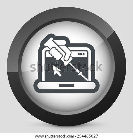 Computer assistance icon