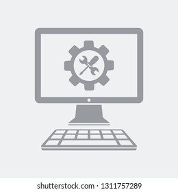 Computer assistance service icon