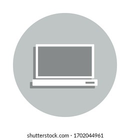computer badge icon. Simple glyph, flat vector of web icons for ui and ux, website or mobile application