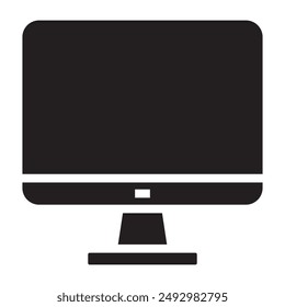 Computerschwarz-Symbol. Vektorillustration.