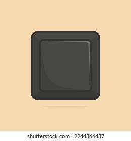 Computer black keyboard buttons closeup the concept of the possibility of choice and direction vector illustration