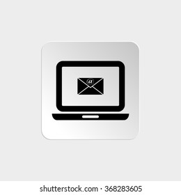 computer  - black vector icon