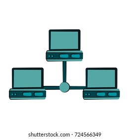 computer with blank screen icon image 