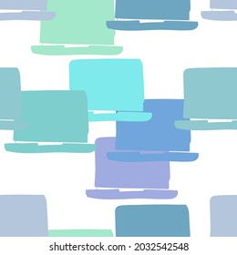 computer blue vector seamless pattern outline decorative