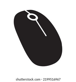 Computer bluetooth mouse icon | Black Vector illustration |
