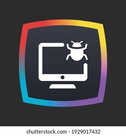 Computer Bug - App Icon Button
