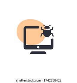 Computerfehler - Modernes Symbol (Piktogramm)