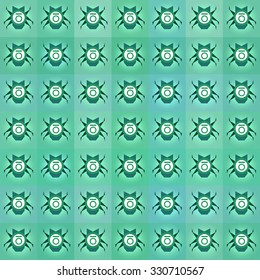 Computer bugs seamless pattern