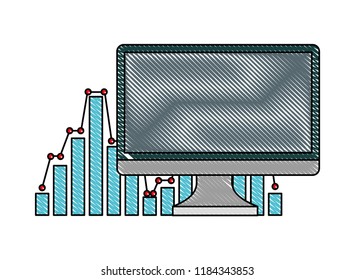 computer business statistics bar chart report