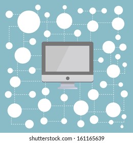 computer business vector cartoon style