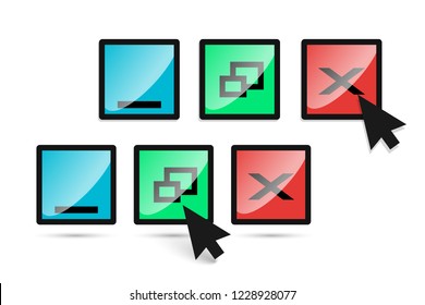 computer buttons with an arrow. to roll. In full screen. to close.