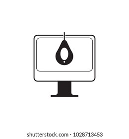 computer calibration icon. Element of Measuring items for mobile concept and web apps. Icon for website design and development, app development. Premium icon on white background