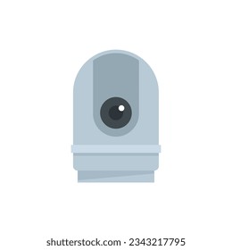 Computer camera icon flat vector. Video camcorder. Movie film camera isolated
