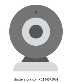 
A computer camera, webcam for video calling
