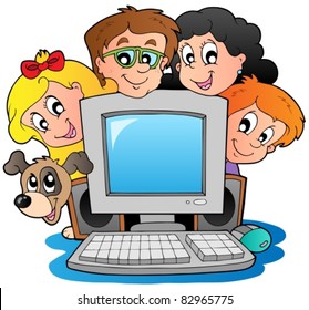 Computer Cartoon Images Stock Photos Vectors Shutterstock