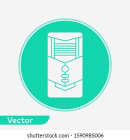 Computer case vector icon sign symbol