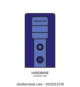 computer case vector type icon