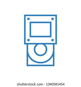 Computer CD ROM icon - DVD driver sign