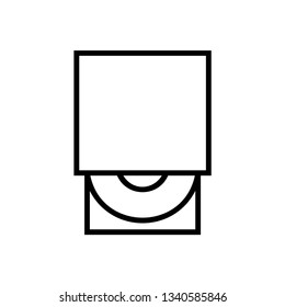 Computer CD ROM icon - DVD driver sign