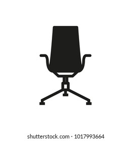 Computer chair icon. Vector illustration.