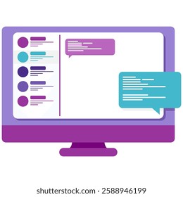 Computer chatting, online interaction and communication