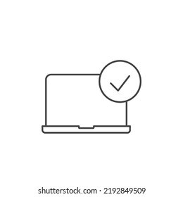 Computer Check Mark Icons  Symbol Vector Elements For Infographic Web