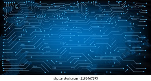 Computer chip Electronic circuit board vector for technology and finance concept and education for future