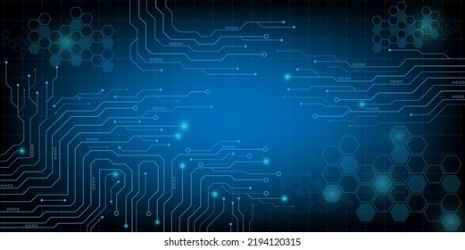 Computer chip Electronic circuit board vector for technology and finance concept and education for future