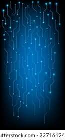 Computer chip Electronic circuit board vector for technology and finance concept and education for future