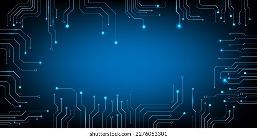 Computer chip Electronic circuit board vector for technology and finance concept and education for future svg