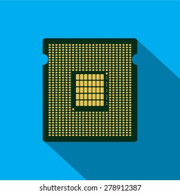 Computer chip or microchip.Vectors 