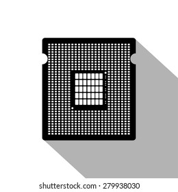 Computer chip or microchip.Vectors
