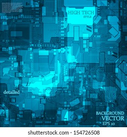 Computer circuit board, abstract background, eps10