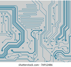 computer circuit board. electronic technology's vector background