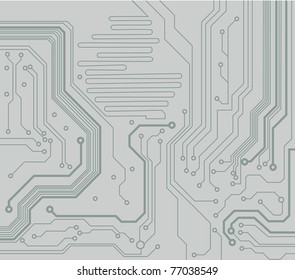 computer circuit board. electronic technology's vector background