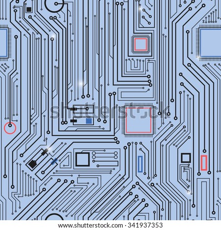 computer circuit board pattern vector seamless stock vector (royaltycomputer circuit board pattern vector seamless texture