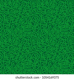 Computer circuit board. Seamless pattern