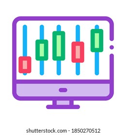 ilustración del vector de icono de compra de circuitos informáticos