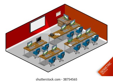 Computer Class. Isometric Series. Compose Your Own World Easily with Isometric Works.