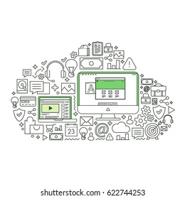 Computer with cloud of capabilities of any scope
