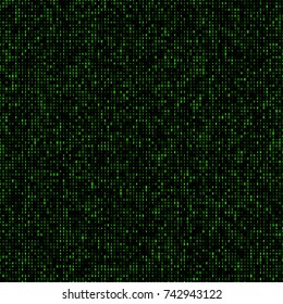 Computer Code Flow As Binary Numbers Strings. Big Data Visualization. And Also Includes EPS 10 Vector