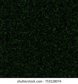 Computer code flow as binary numbers strings. Big data visualization. 