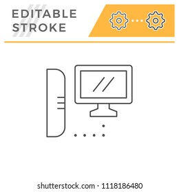 Computer communication line icon