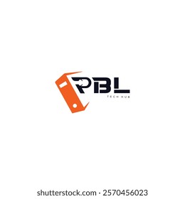 computer company .R B L letter logo. vector logo