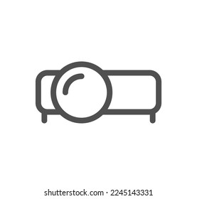 Computer and component related icon outline and linear vector.