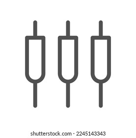 Computer and component related icon outline and linear vector.