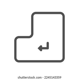 Computer and component related icon outline and linear vector.