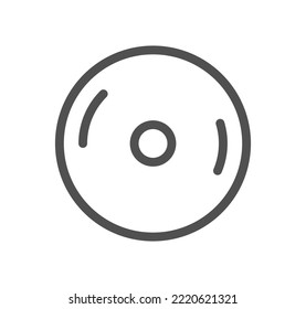 Computer and components icon outline and linear vector.