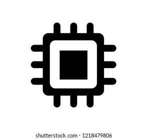 Computer compute engine, isolated on white