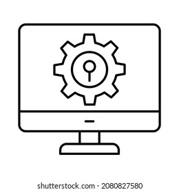 Computer configure icon which can easily modify or edit
